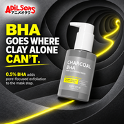 SOME BY MI Charcoal BHA Pore Clay Bubble Mask creative 4: BHA GOES WHERE CLAY ALONE CAN'T.