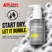 SOME BY MI Charcoal BHA Pore Clay Bubble Mask creative 11: START DRY. LET IT BUBBLE.