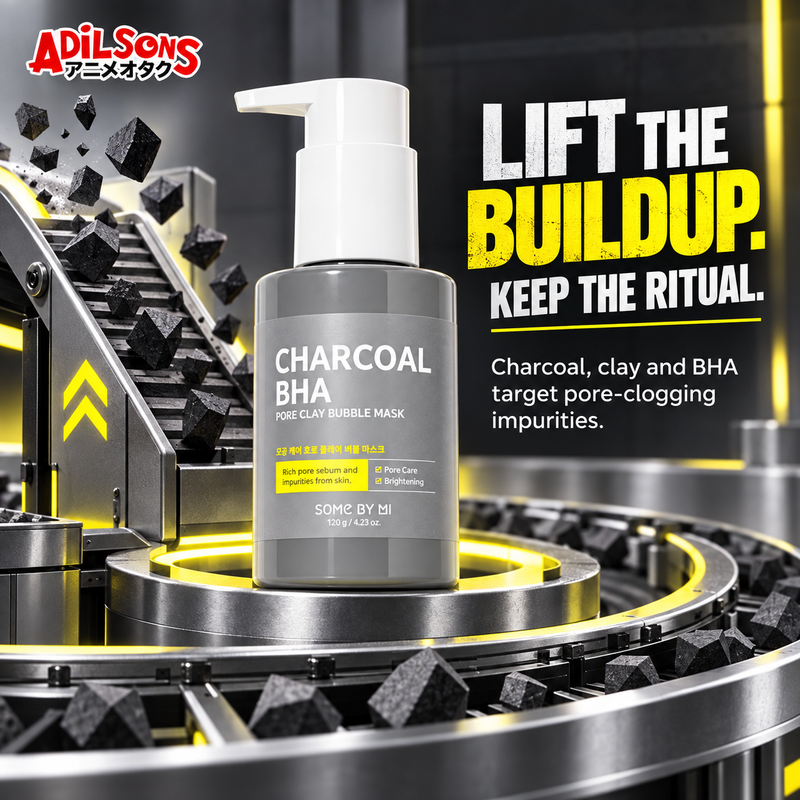 SOME BY MI Charcoal BHA Pore Clay Bubble Mask creative 12: LIFT THE BUILDUP. KEEP THE RITUAL.