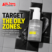 SOME BY MI Charcoal BHA Pore Clay Bubble Mask creative 13: TARGET THE OILY ZONES.