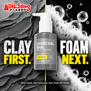 SOME BY MI Charcoal BHA Pore Clay Bubble Mask creative 15: CLAY FIRST. FOAM NEXT.