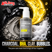 SOME BY MI Charcoal BHA Pore Clay Bubble Mask creative 20: CHARCOAL. BHA. CLAY. BUBBLES.