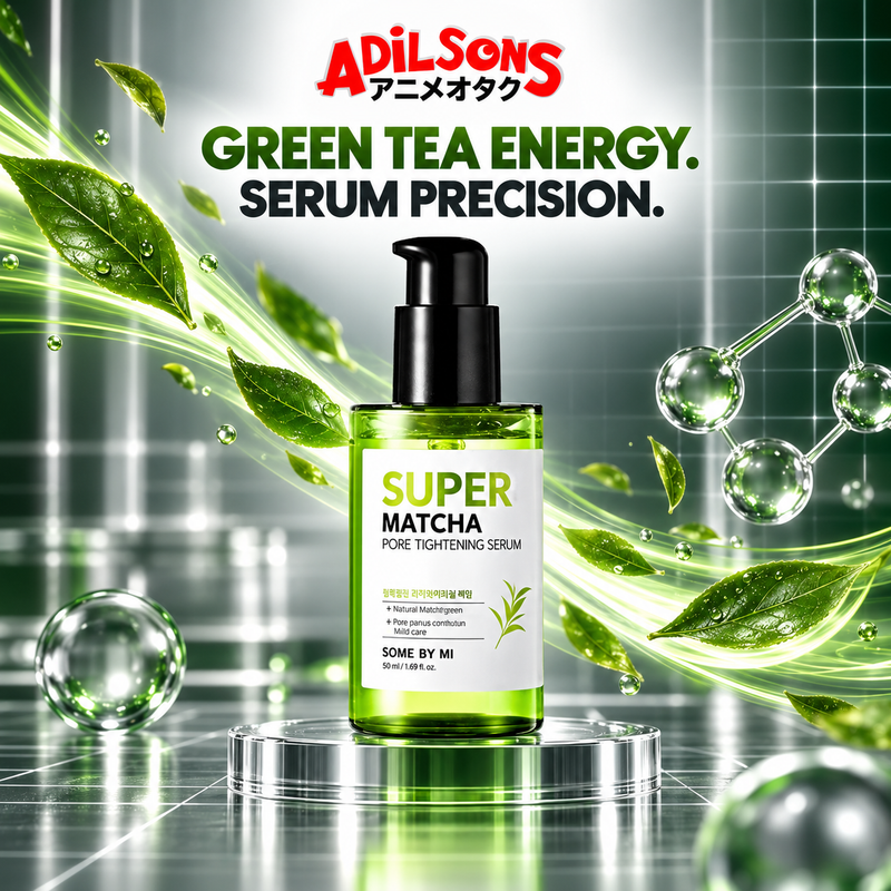 Adilsons creative for SOME BY MI Super Matcha Pore Tightening Serum 50ml — GREEN TEA ENERGY. SERUM PRECISION.