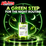 Adilsons creative for SOME BY MI Super Matcha Pore Tightening Serum 50ml — A GREEN STEP FOR THE NIGHT ROUTINE
