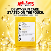 SOME BY MI Yuja Niacin 30 Days Blemish Care Serum Mask 25g creative: dewy-skin pack wording.