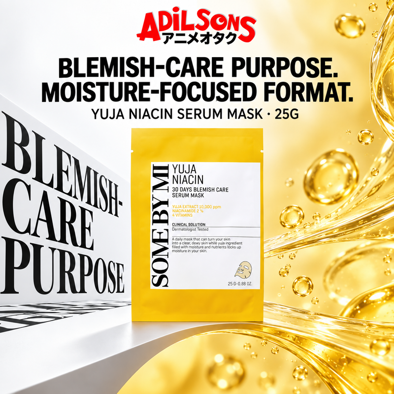 SOME BY MI Yuja Niacin 30 Days Blemish Care Serum Mask 25g creative: blemish-care plus moisture.