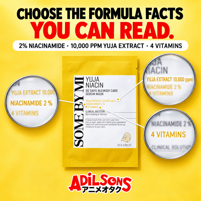 SOME BY MI Yuja Niacin 30 Days Blemish Care Serum Mask 25g creative: ingredient-led choice.