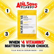SOME BY MI Yuja Niacin 30 Days Blemish Care Serum Mask 25g creative: four-vitamin decision.