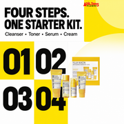 SOME BY MI Yuja Niacin four-piece starter kit — four-step completeness sales creative for Adilsons Mauritius