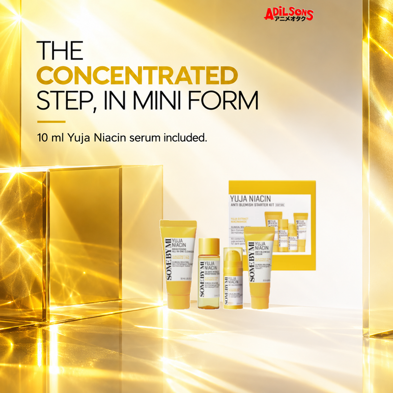 SOME BY MI Yuja Niacin four-piece starter kit — serum mini sales creative for Adilsons Mauritius