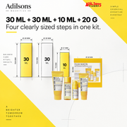 SOME BY MI Yuja Niacin four-piece starter kit — exact size transparency sales creative for Adilsons Mauritius