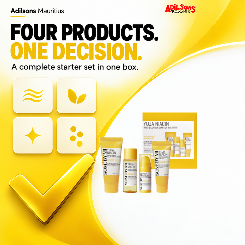 SOME BY MI Yuja Niacin four-piece starter kit — purchase simplicity sales creative for Adilsons Mauritius