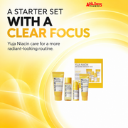 SOME BY MI Yuja Niacin four-piece starter kit — focused brightening routine sales creative for Adilsons Mauritius