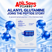 Adilsons ad for The Face Shop Dr.Belmeur Intense Face Mask Cica Peptide: ALANYL GLUTAMINE JOINS THE PEPTIDE STORY
