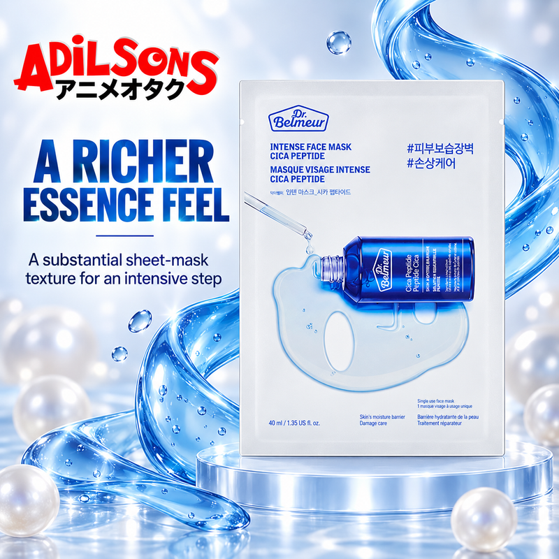 Adilsons ad for The Face Shop Dr.Belmeur Intense Face Mask Cica Peptide: A RICHER ESSENCE FEEL