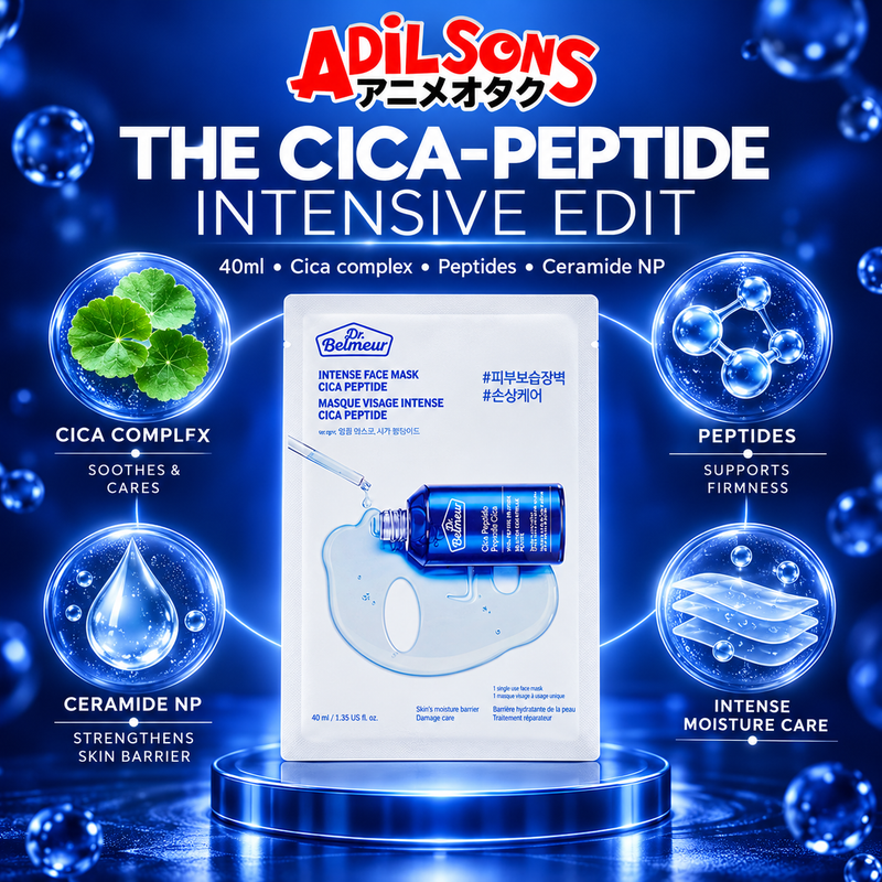 Adilsons ad for The Face Shop Dr.Belmeur Intense Face Mask Cica Peptide: THE CICA-PEPTIDE INTENSIVE EDIT