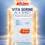 Adilsons Beauty Dr.Belmeur Vita Serine mask ad: VITA SERINE IN A SHEET / Brightening ingredients meet a hydration-focused format.