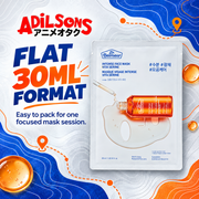 Adilsons Beauty Dr.Belmeur Vita Serine mask ad: FLAT 30ML FORMAT / Easy to pack for one focused mask session.