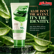 THE FACE SHOP Jeju Aloe Fresh Soothing Gel tube creative 12: ALOE ISN'T THE ACCENT. IT'S THE IDENTITY.