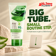 THE FACE SHOP Jeju Aloe Fresh Soothing Gel tube creative 13: BIG TUBE. SMALL ROUTINE STEP.