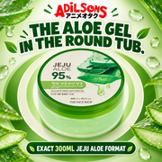 The Face Shop Jeju Aloe Fresh Soothing Gel 300ml round-tub creative: round-tub identity.