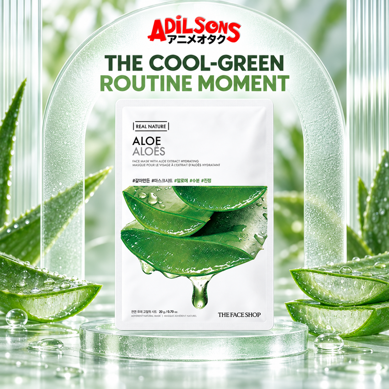 Adilsons creative for The Face Shop Real Nature Aloe mask — THE COOL-GREEN ROUTINE MOMENT