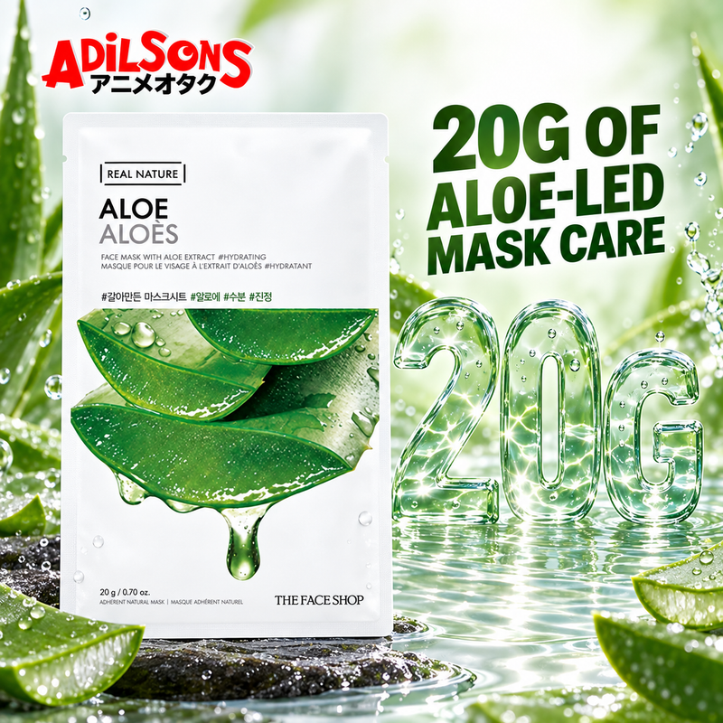Adilsons creative for The Face Shop Real Nature Aloe mask — 20G OF ALOE-LED MASK CARE