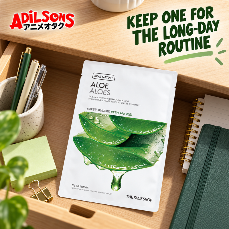 Adilsons creative for The Face Shop Real Nature Aloe mask — KEEP ONE FOR THE LONG-DAY ROUTINE