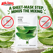 Adilsons creative for The Face Shop Real Nature Aloe mask — A SHEET-MASK STEP, MINUS THE MIXING