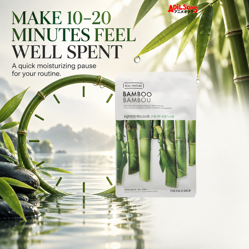 THE FACE SHOP Real Nature Bamboo 20 g mask — short time commitment creative for Adilsons Mauritius