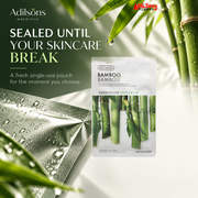THE FACE SHOP Real Nature Bamboo 20 g mask — sealed single-use format creative for Adilsons Mauritius