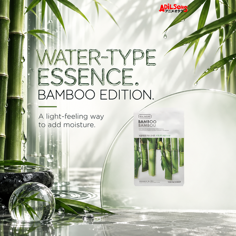 THE FACE SHOP Real Nature Bamboo 20 g mask — water-type essence creative for Adilsons Mauritius