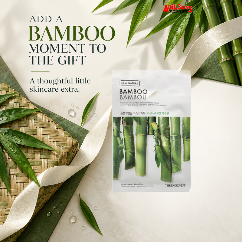 THE FACE SHOP Real Nature Bamboo 20 g mask — gift add-on creative for Adilsons Mauritius