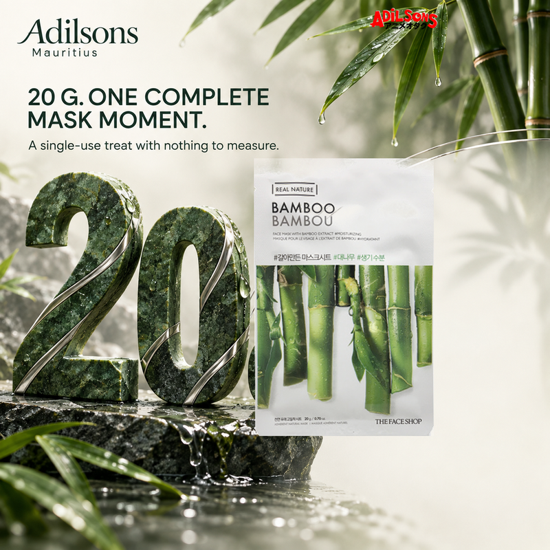 THE FACE SHOP Real Nature Bamboo 20 g mask — exact 20 g size creative for Adilsons Mauritius