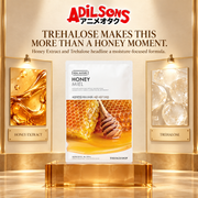 THE FACE SHOP Real Nature Honey Face Mask 20g ad: TREHALOSE MAKES THIS MORE THAN A HONEY MOMENT.
