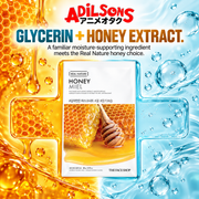 THE FACE SHOP Real Nature Honey Face Mask 20g ad: GLYCERIN + HONEY EXTRACT.