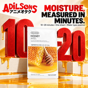 THE FACE SHOP Real Nature Honey Face Mask 20g ad: MOISTURE, MEASURED IN MINUTES.