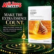 THE FACE SHOP Real Nature Honey Face Mask 20g ad: MAKE THE EXTRA ESSENCE COUNT.