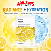 Adilsons Beauty The Face Shop Real Nature Lemon mask ad: RADIANCE + HYDRATION / Two reasons to choose the lemon sheet-mask moment.