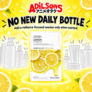 Adilsons Beauty The Face Shop Real Nature Lemon mask ad: NO NEW DAILY BOTTLE / Add a radiance-focused session only when wanted.