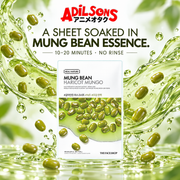 The Face Shop Real Nature Mung Bean mask creative: essence-soaked delivery.