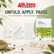 The Face Shop Real Nature Mung Bean mask creative: low-effort ritual.