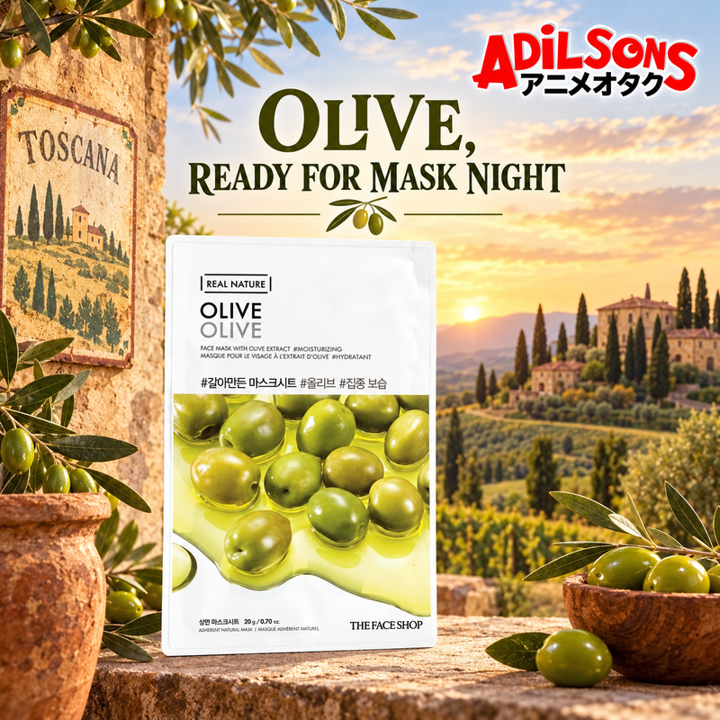 Adilsons creative for The Face Shop Real Nature Olive mask — OLIVE, READY FOR MASK NIGHT
