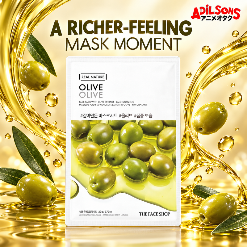 Adilsons creative for The Face Shop Real Nature Olive mask — A RICHER-FEELING MASK MOMENT