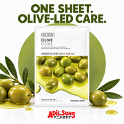 Adilsons creative for The Face Shop Real Nature Olive mask — ONE SHEET. OLIVE-LED CARE.