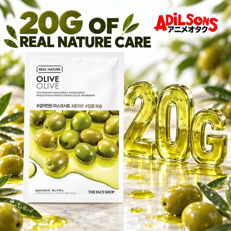 Adilsons creative for The Face Shop Real Nature Olive mask — 20G OF REAL NATURE CARE