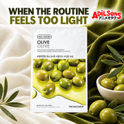Adilsons creative for The Face Shop Real Nature Olive mask — WHEN THE ROUTINE FEELS TOO LIGHT