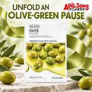 Adilsons creative for The Face Shop Real Nature Olive mask — UNFOLD AN OLIVE-GREEN PAUSE