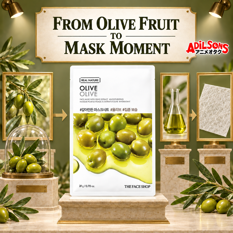 Adilsons creative for The Face Shop Real Nature Olive mask — FROM OLIVE FRUIT TO MASK MOMENT