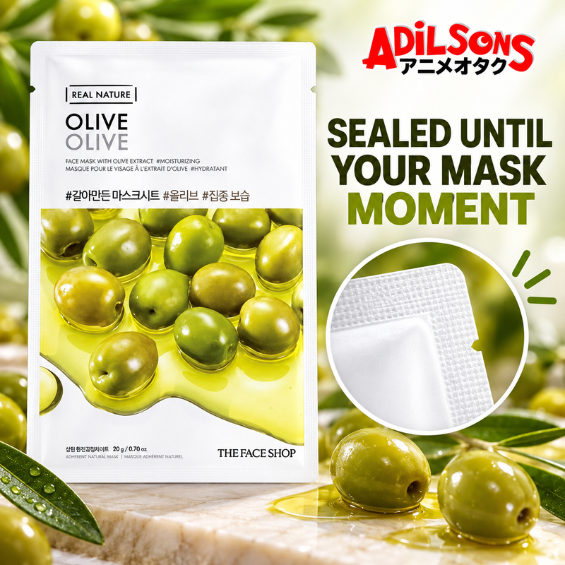 Adilsons creative for The Face Shop Real Nature Olive mask — SEALED UNTIL YOUR MASK MOMENT